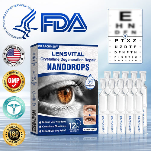🇺🇸👨‍⚕️✅🥇DR.Fachmer® LensVital Crystalline Degeneration Repair NanoDrops
