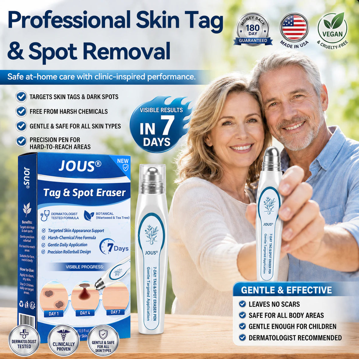 𝐉𝐎𝑼𝐒®💎 Official Store7-𝐷𝑎𝑦 𝗧𝐚𝐠 & 𝗦𝗽𝐨𝐭 𝐄𝐫𝒂𝒔𝒆𝒓(Zero Pain, Zero 𝐒𝐜𝐚𝒓𝒔 Rollerball)