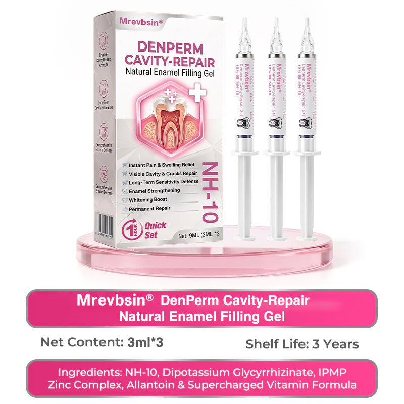 Mrevbsin® 👩‍⚕️ DenPerm Cavity-Repair Natural Enamel Filling Gel