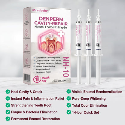 Mrevbsin® 👩‍⚕️ DenPerm Cavity-Repair Natural Enamel Filling Gel