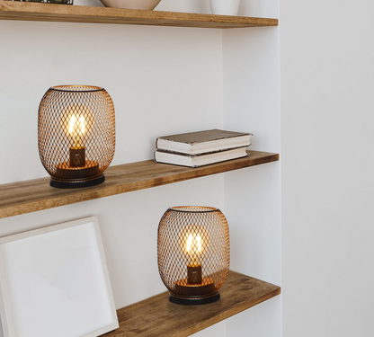 Rustic Minimalist Wrought-iron Bedside Lamp For The Bedroom Or Dining Room