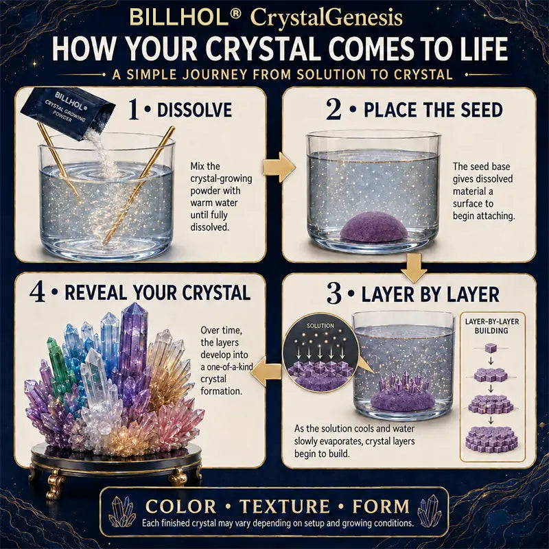 𝐁i𝐥𝐥𝐡𝐨𝐥®💎 CrystalGenesis — Luxury Textured Crystal Growing Kit