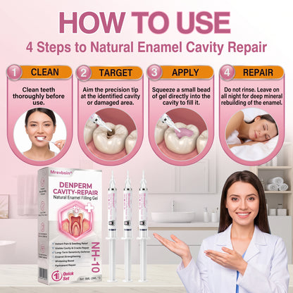 Mrevbsin® 👩‍⚕️ DenPerm Cavity-Repair Natural Enamel Filling Gel
