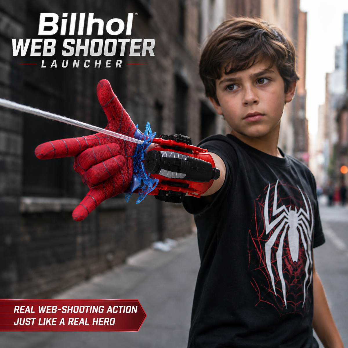 Billhol®🕸 Web Shooter Launcher – Premium Hero Action Collection