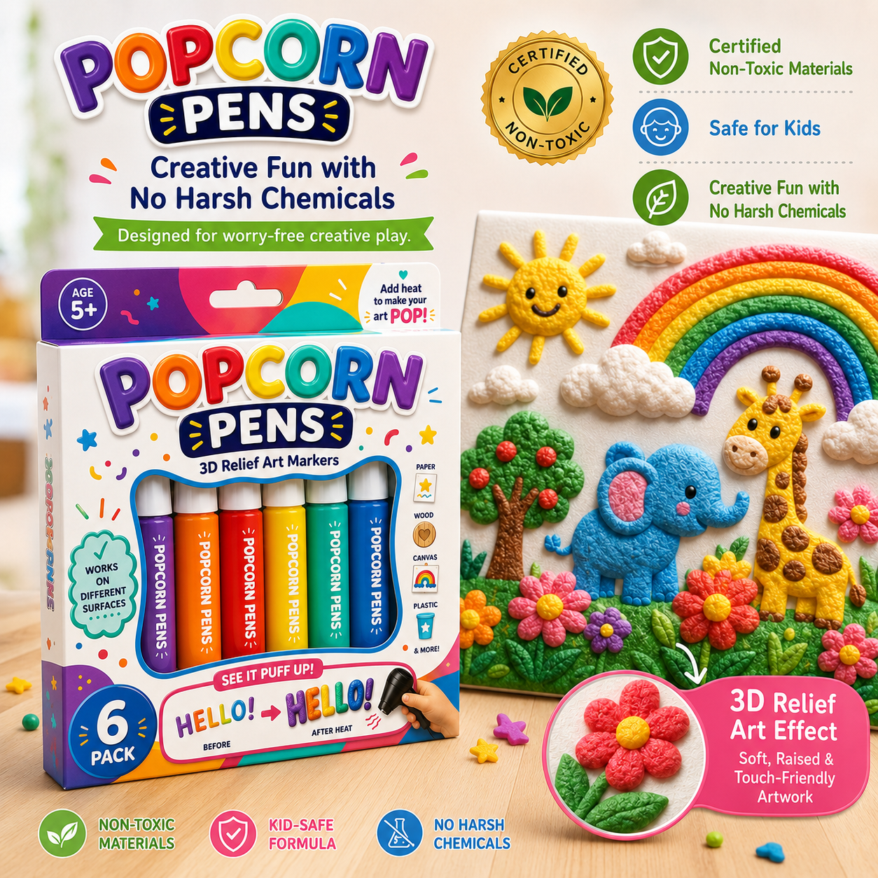 𝐁i𝐥𝐥𝐡𝐨𝐥® 3D Relief Art Pen – Turn Flat Drawings Into Touchable 3D Art