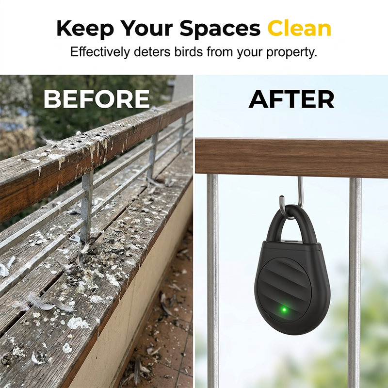 Billhol® Portable Ultrasonic Pest & Bird Repellent Keychain — product image 9